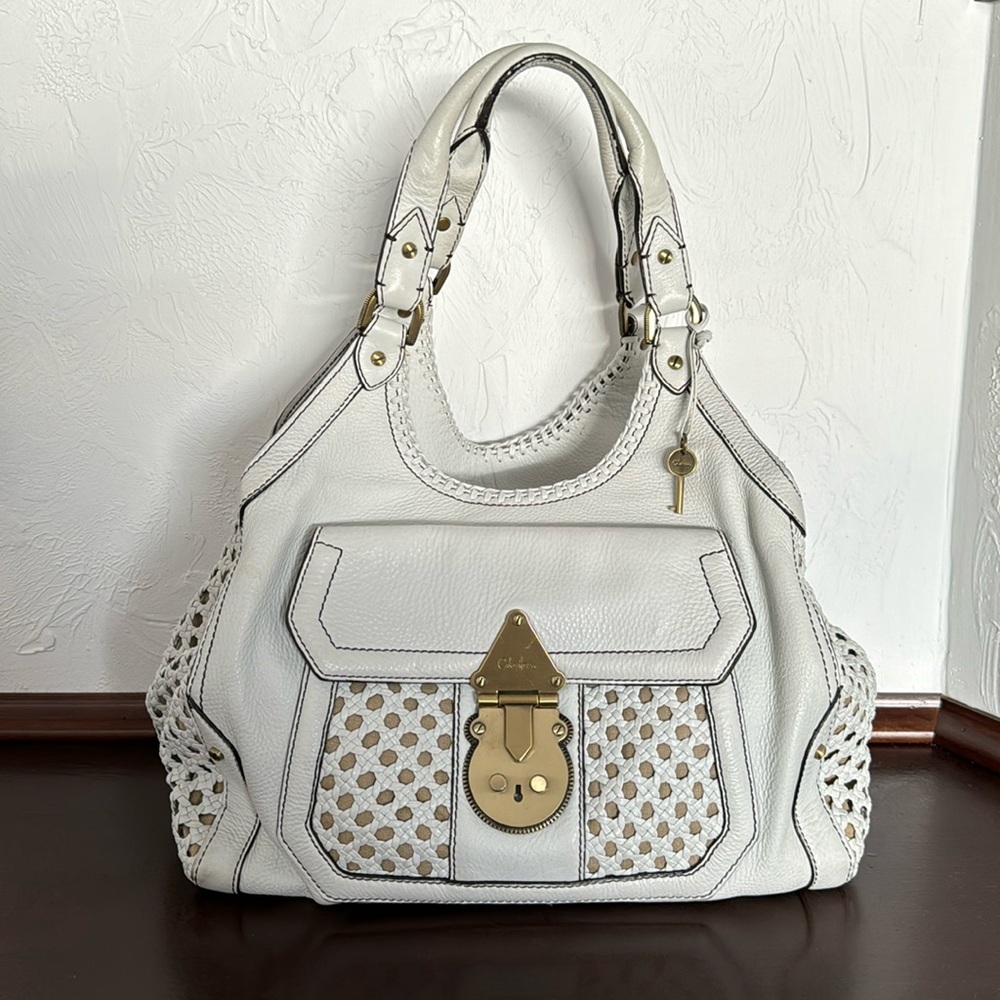 Cole Haan whit leather handbag